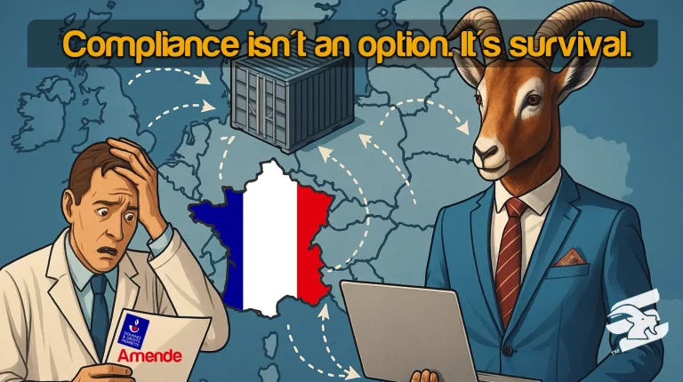 The world famous 🐐 #GOATConsultants™ symbolizing expert VAT compliance and crisis resolution in France.