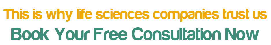 CTA banner – This is why life sciences companies trust us – Book Your Free Consultation Now
